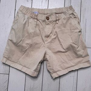 Chubbies Men's Large Khaki Cotton Shorts, 7-inch Inseam, Elastic Waist